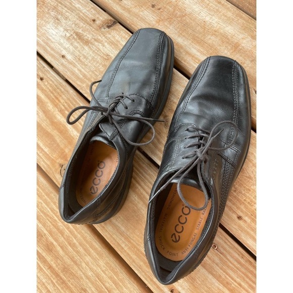 ECCO Men\'s Helsinki Black Lace Up Shoes Dress Shoes Size 45 main image 5